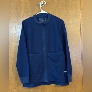 FIGS scrub jacket in Navy